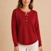 Helena | Henley-napeilla varustettu neulepusero