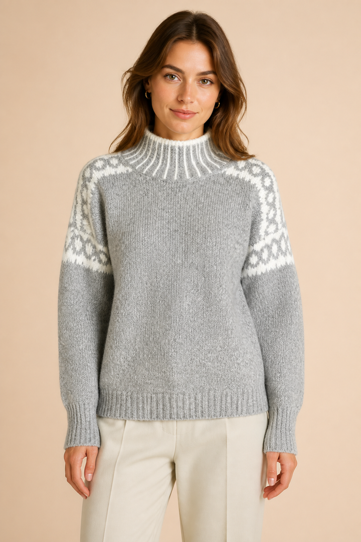 Livia | Kuviollinen neulepusero