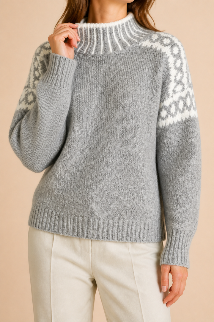 Livia | Kuviollinen neulepusero
