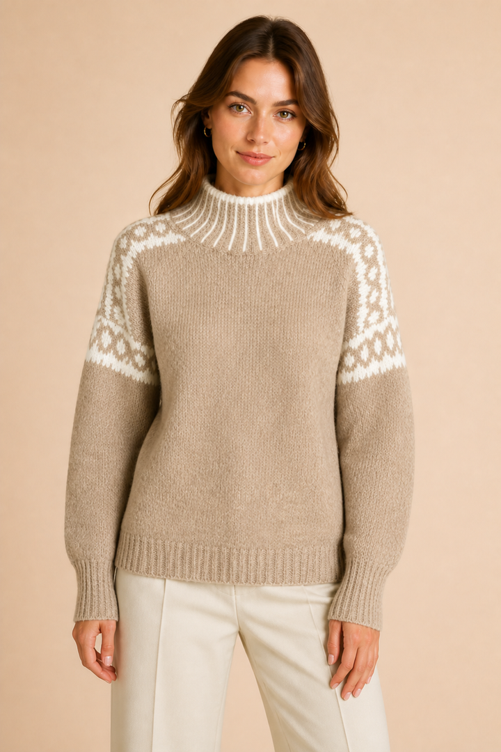Livia | Kuviollinen neulepusero