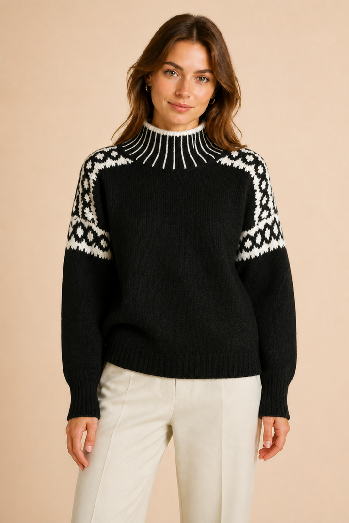 Livia | Kuviollinen neulepusero