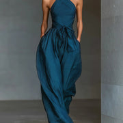 Nadia Halter Weitbeiniger Jumpsuit