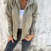 Ariellee™ - veste décontractée avec capuche et fermeture éclair