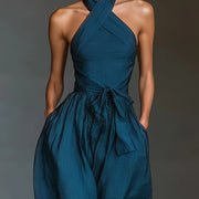 Nadia Halter Weitbeiniger Jumpsuit