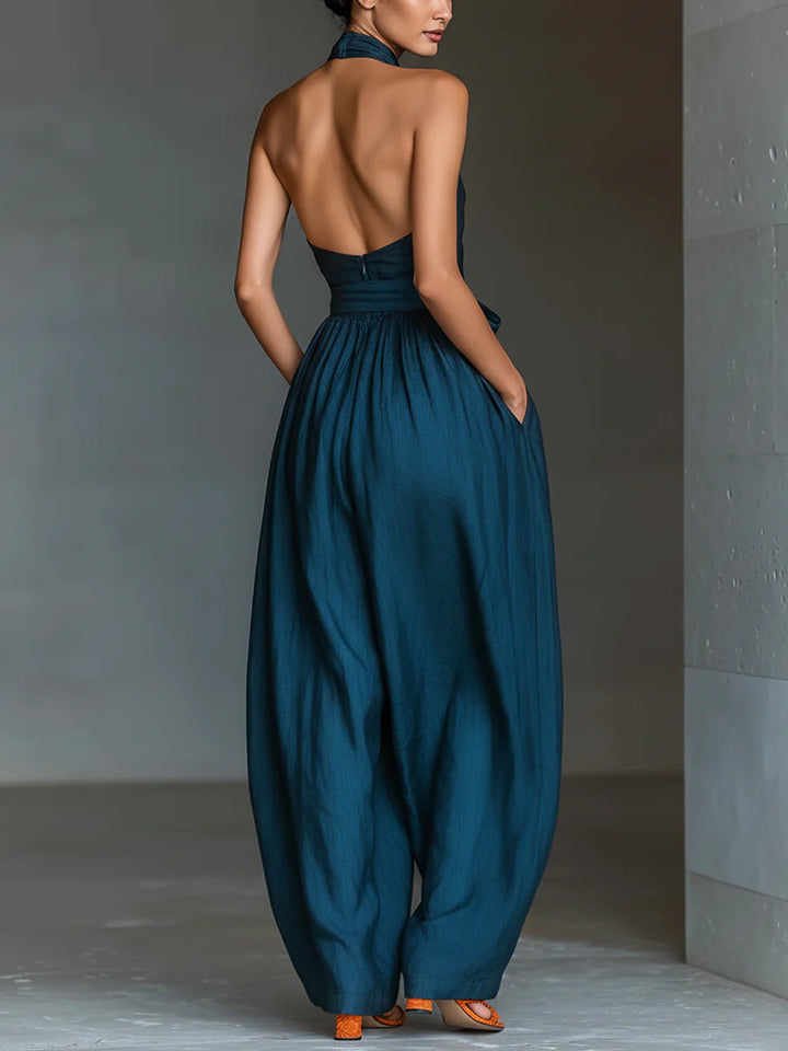 Nadia Halter Weitbeiniger Jumpsuit