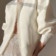 Vanessa | Cardigan raffinato con dettagli in perle