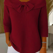 Tivella | Sweater with Bow and Round Neckline