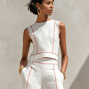 Harper | Linen Contrast Set