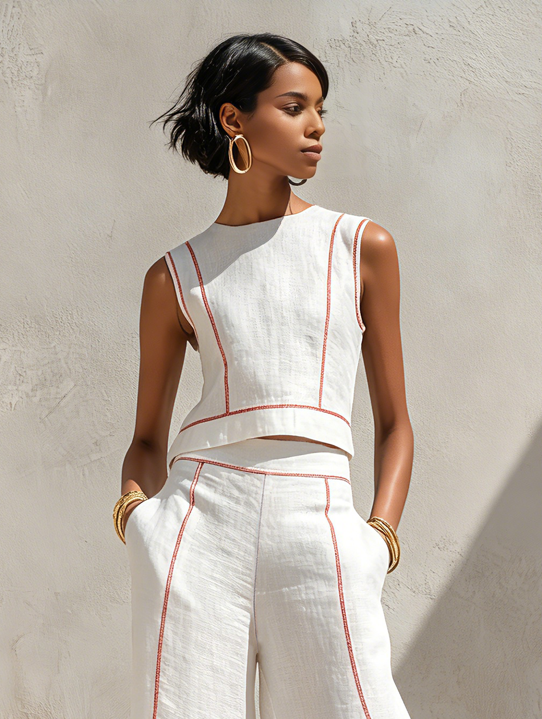 Harper | Linen Contrast Set