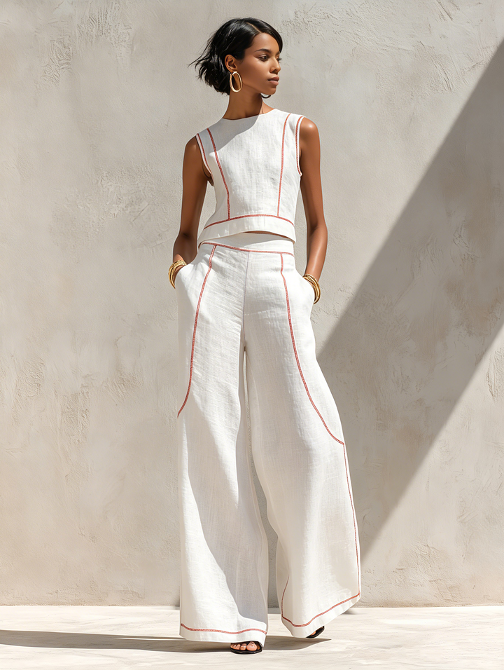 Harper | Linen Contrast Set