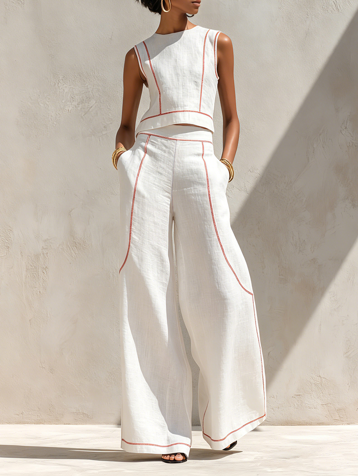 Harper | Linen Contrast Set