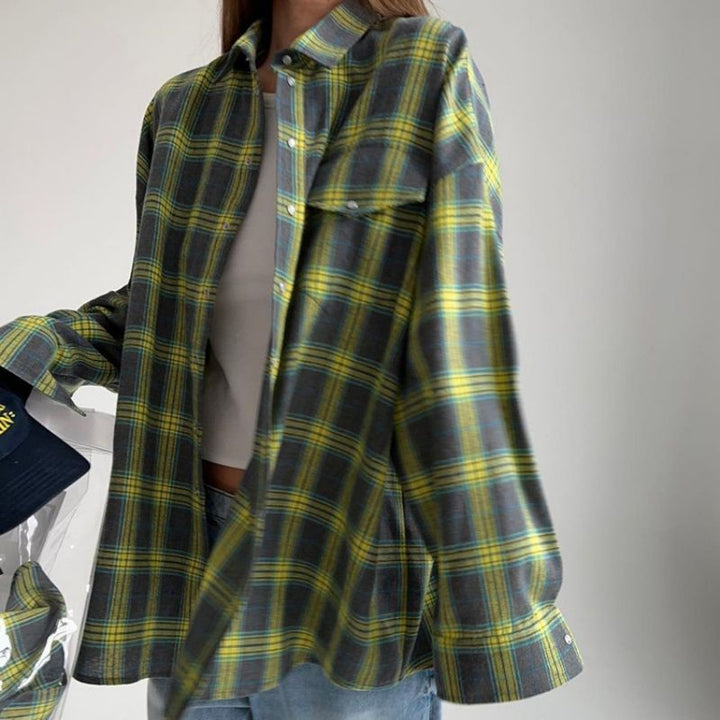 Nalani - Camisa Suelta de Cuadros
