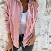 Ariellee™ - veste décontractée avec capuche et fermeture éclair