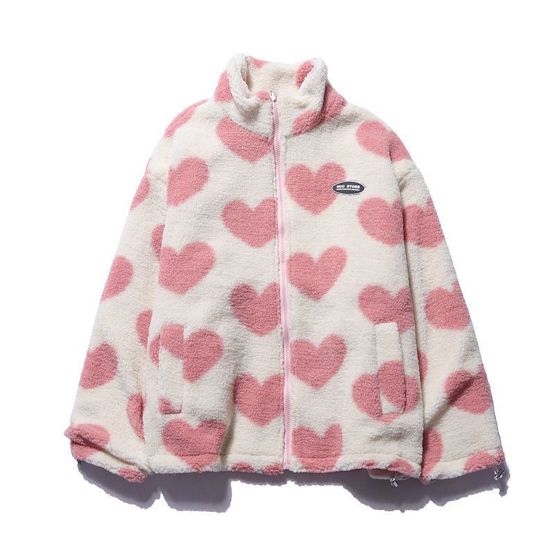 Amouré | Reversible Heart Fleece Jacket