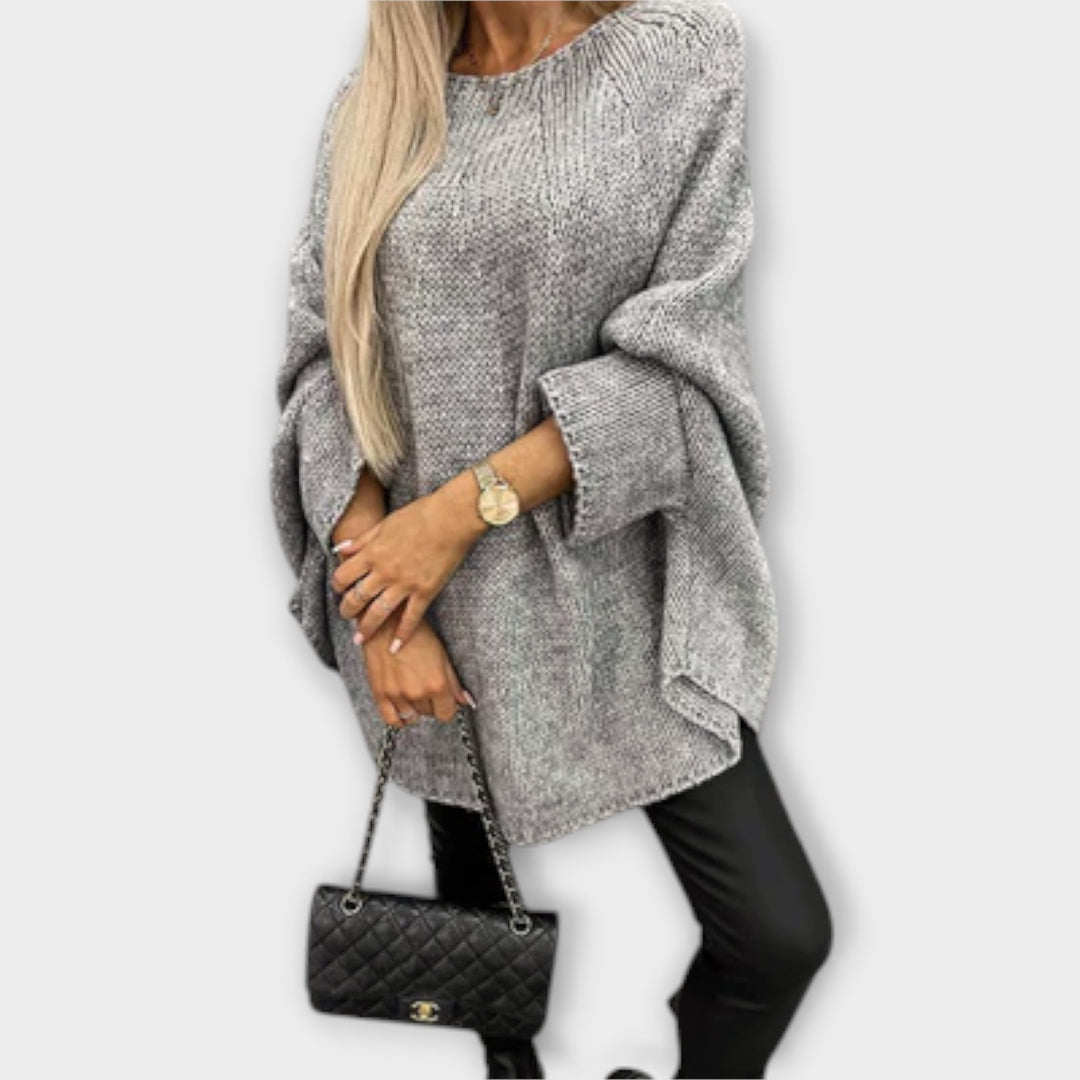 Isabelle - Maglione da donna elegante con scollo rotondo