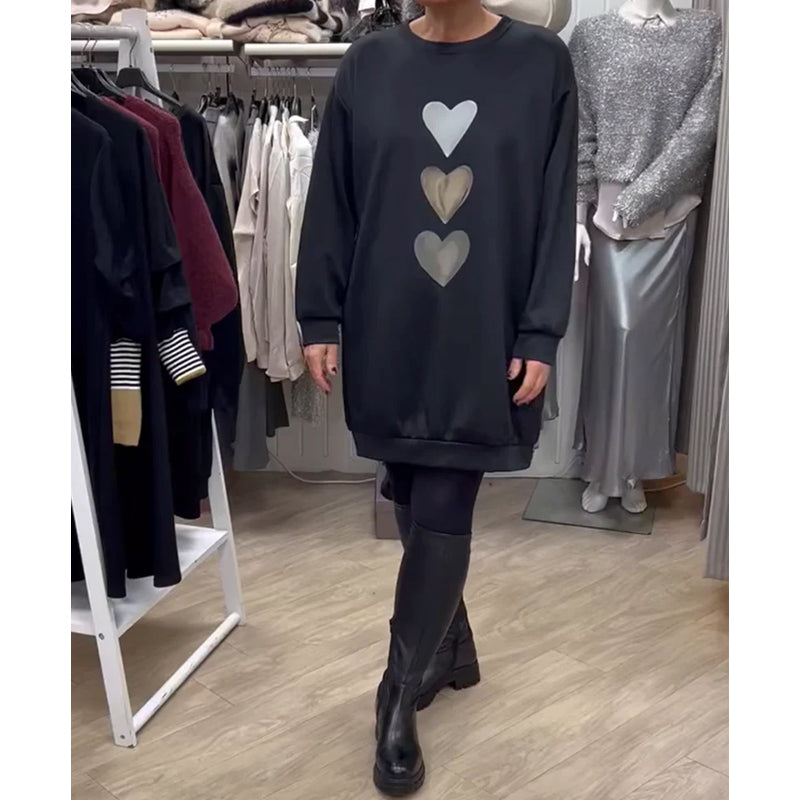 Lina | Rento Sydänprintti Mekko