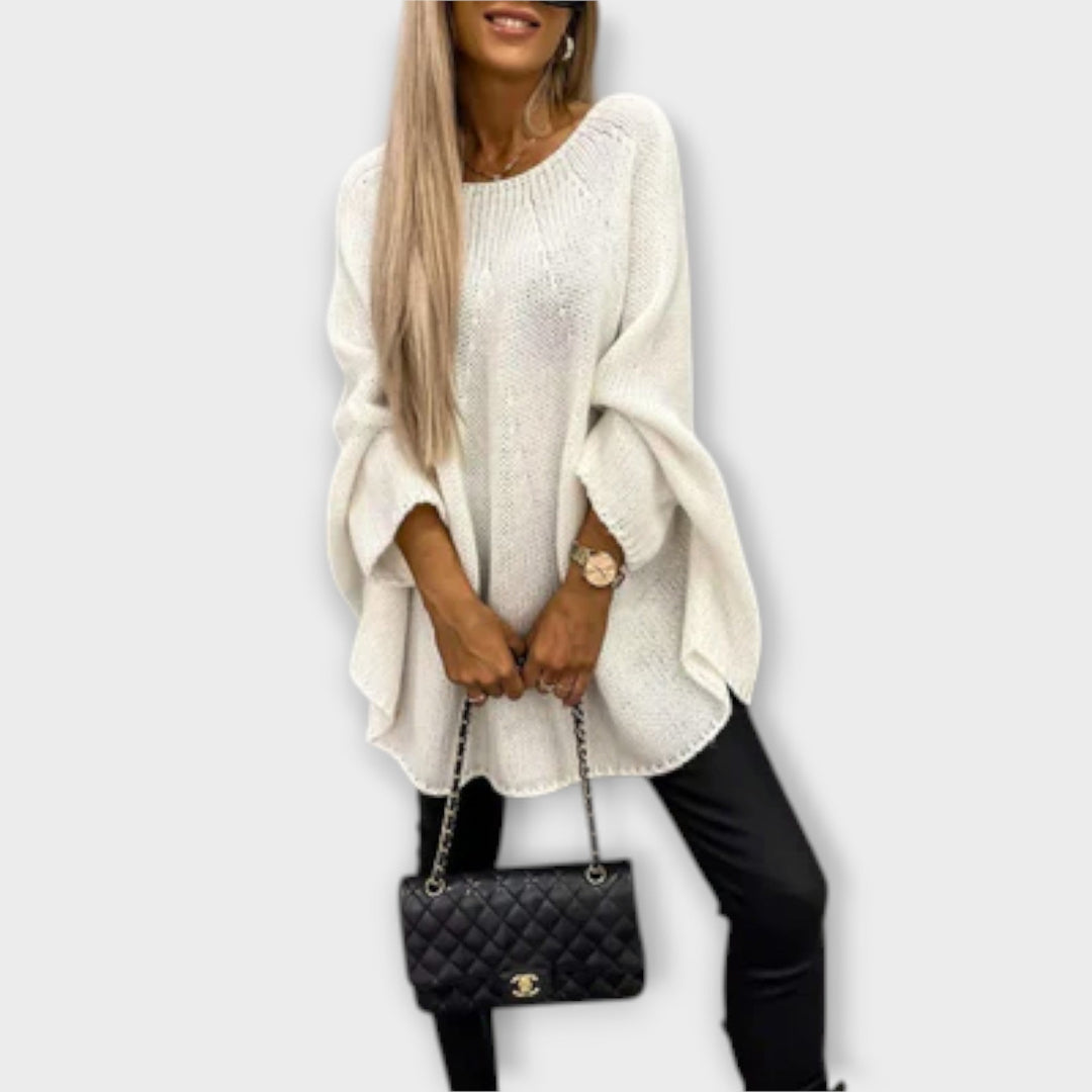Isabelle - Maglione da donna elegante con scollo rotondo