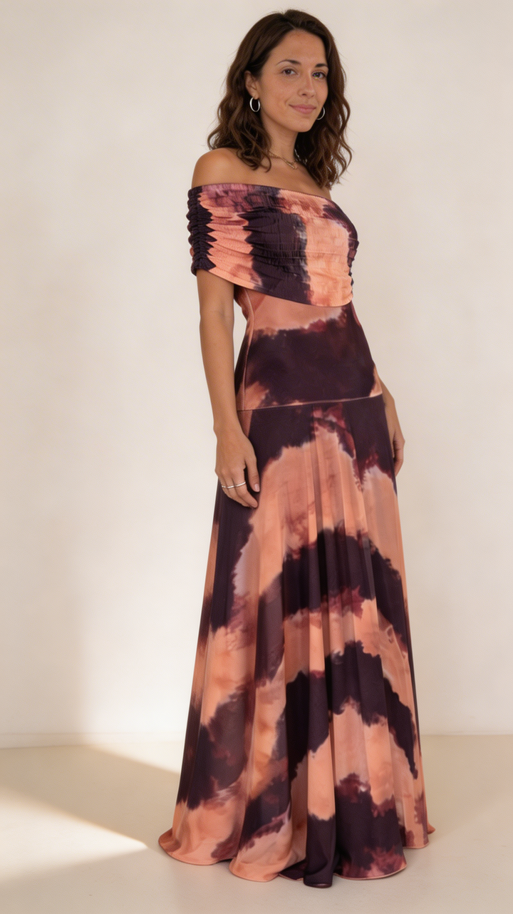 Sol | Pitkä tie dye -mekko