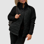Carina Wool Patchwork Down Jacket