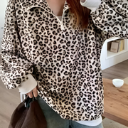 Mara | Comodo Maglione con Stampa Leopardo