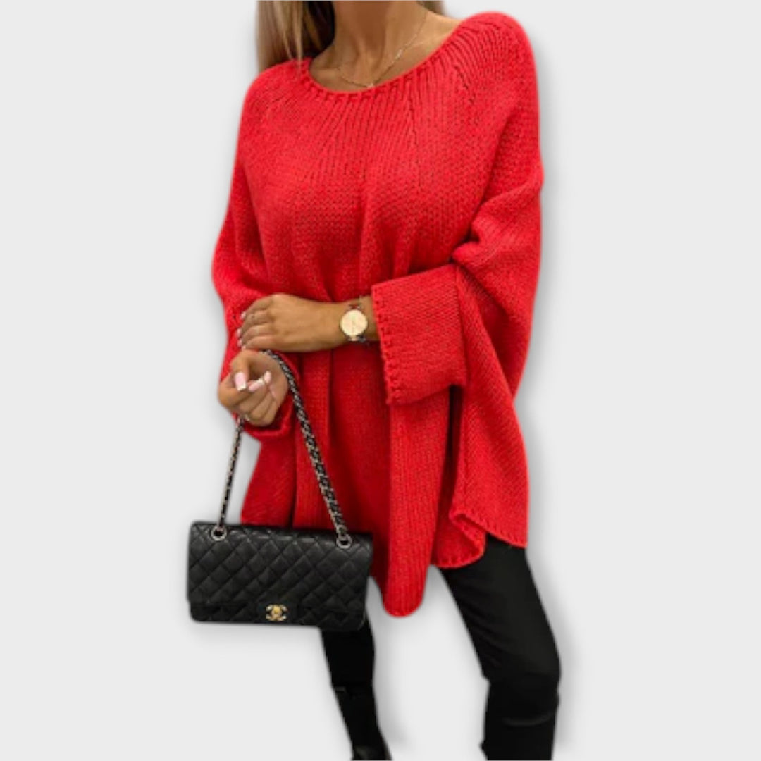 Isabelle - Maglione da donna elegante con scollo rotondo