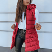 Mitchelle Casual Long Sleeveless Puffer Vest