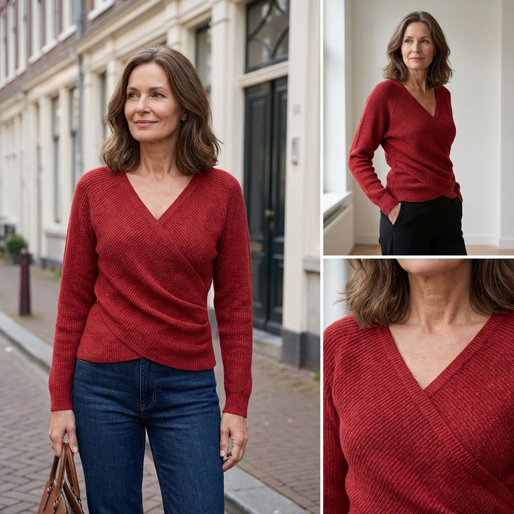 Anne™ -  Luxuriöses Oberteil mit V-Ausschnitt