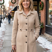 Irene™ Elegant Wool-Blend Coat