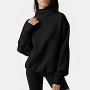 Elena | Ylisuurikokoinen turtleneck huppari