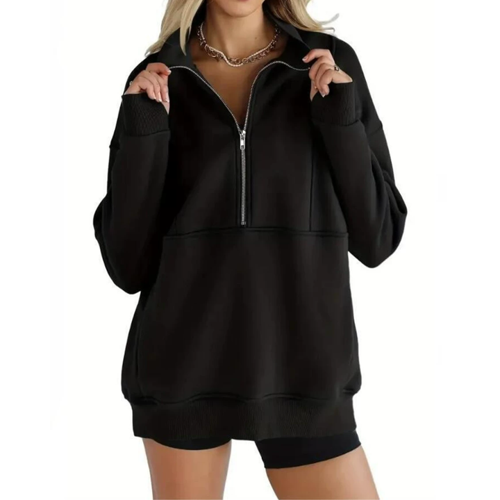 Elena | Mukava fleece puolivetoketjupaita