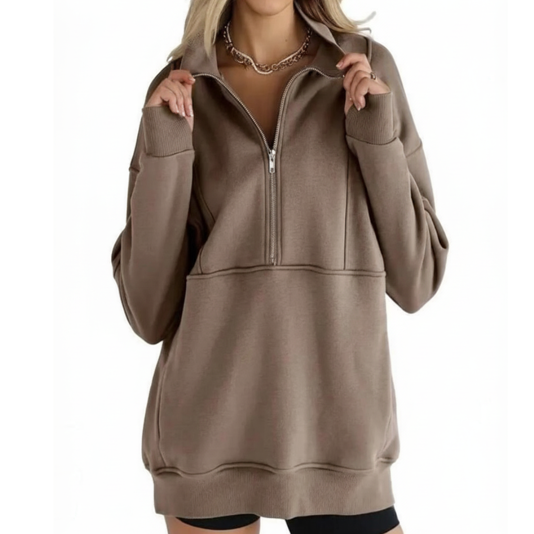 Elena | Mukava fleece puolivetoketjupaita