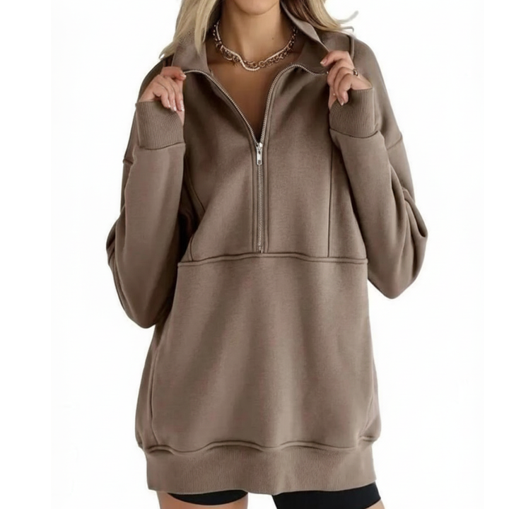 Elena | Mukava fleece puolivetoketjupaita