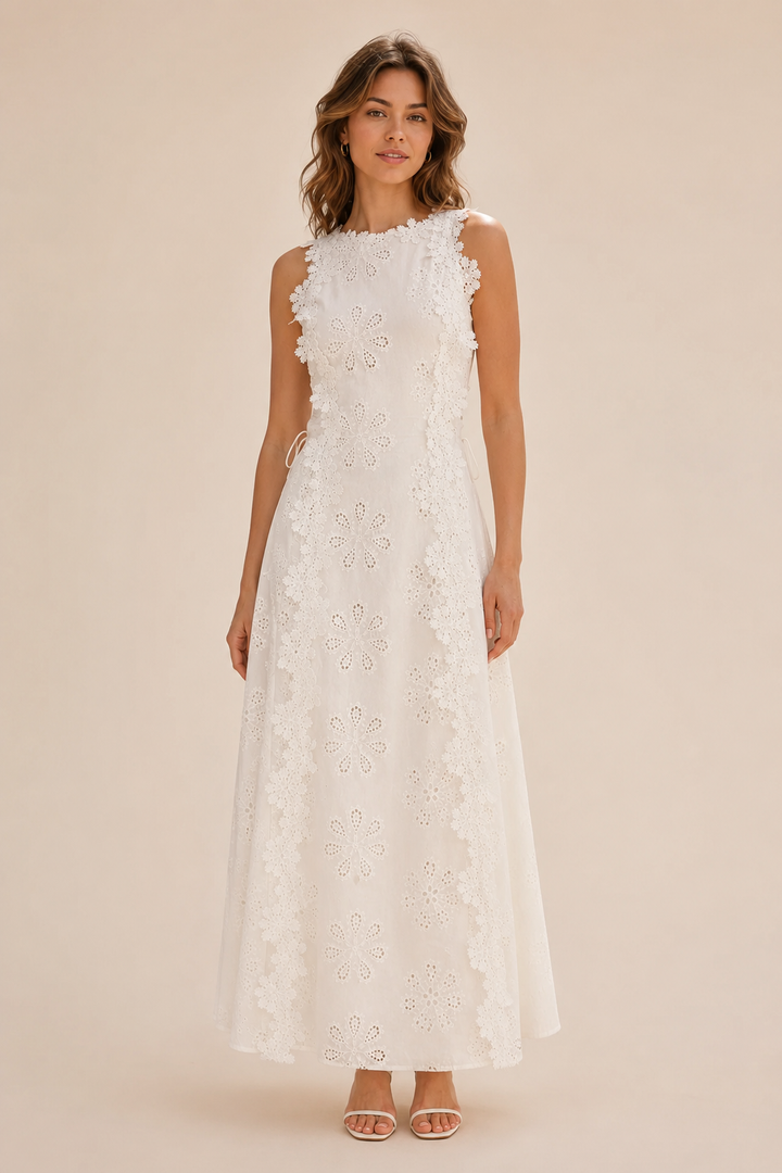 Della | Elegante Abito Maxi Ricamato