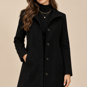 Valentina | Elegantti pitkälinjainen napitakki