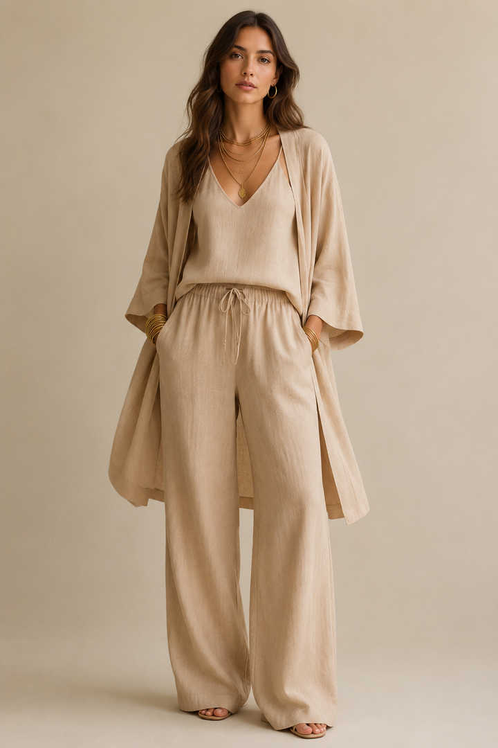 Merja | Conjunto fluido com kimono