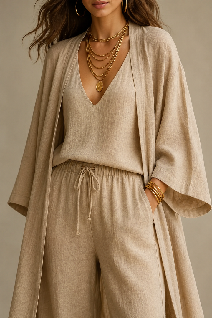 Merja | Conjunto fluido com kimono