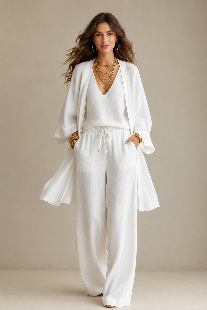 Merja | Conjunto fluido com kimono