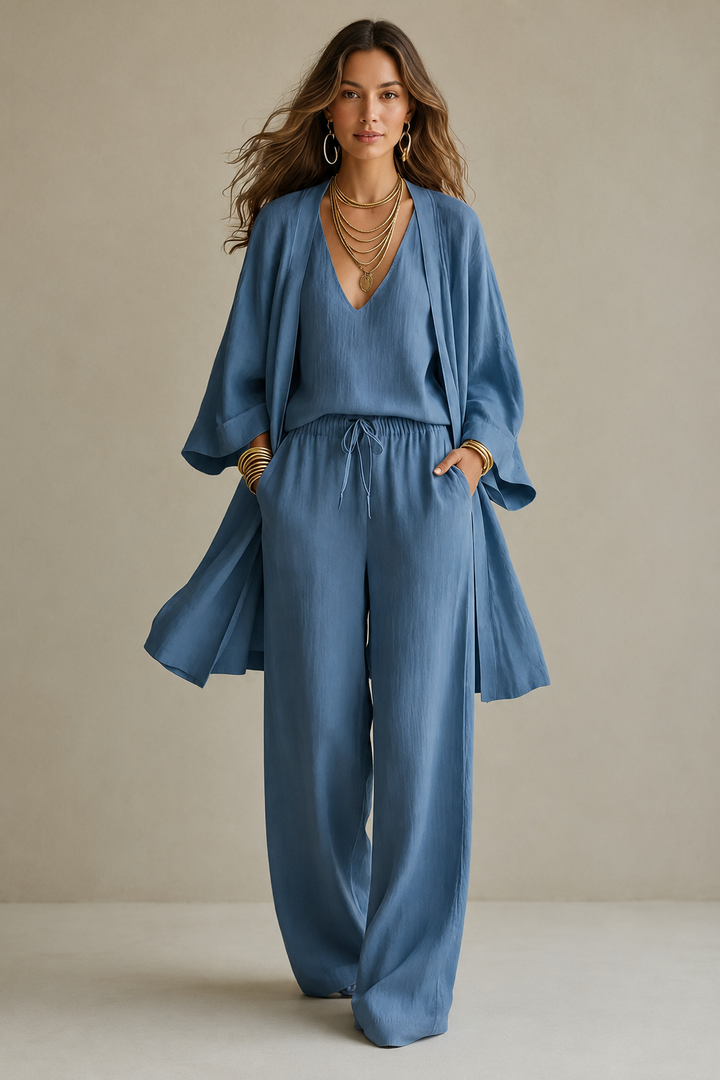 Merja | Conjunto fluido com kimono