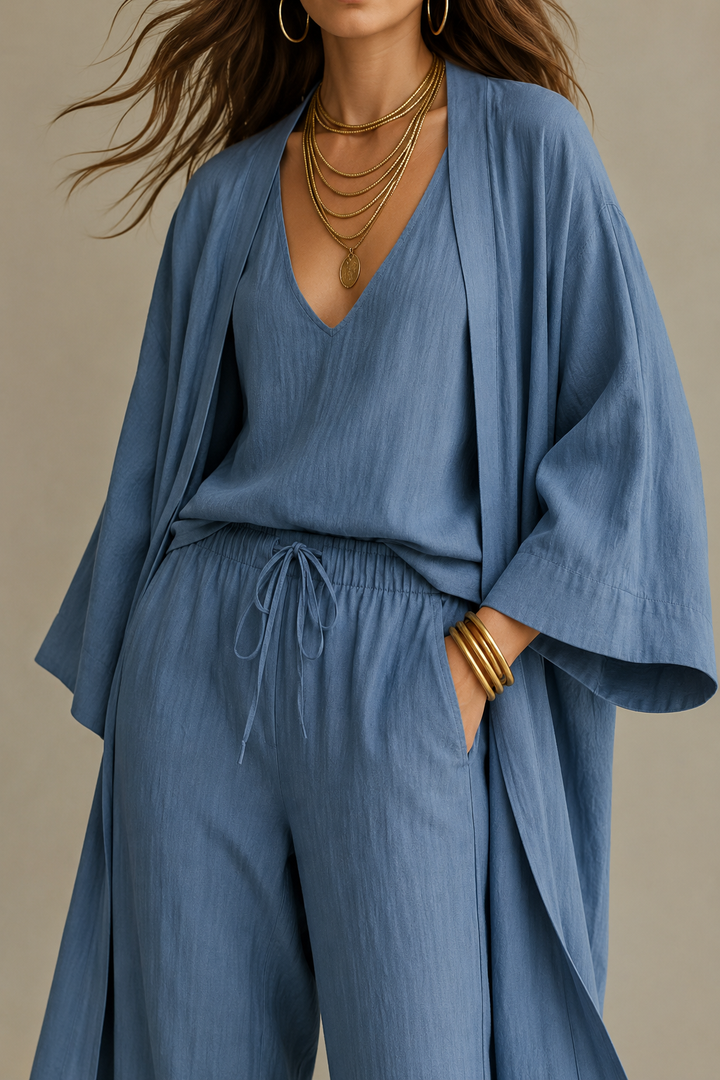 Merja | Conjunto fluido com kimono