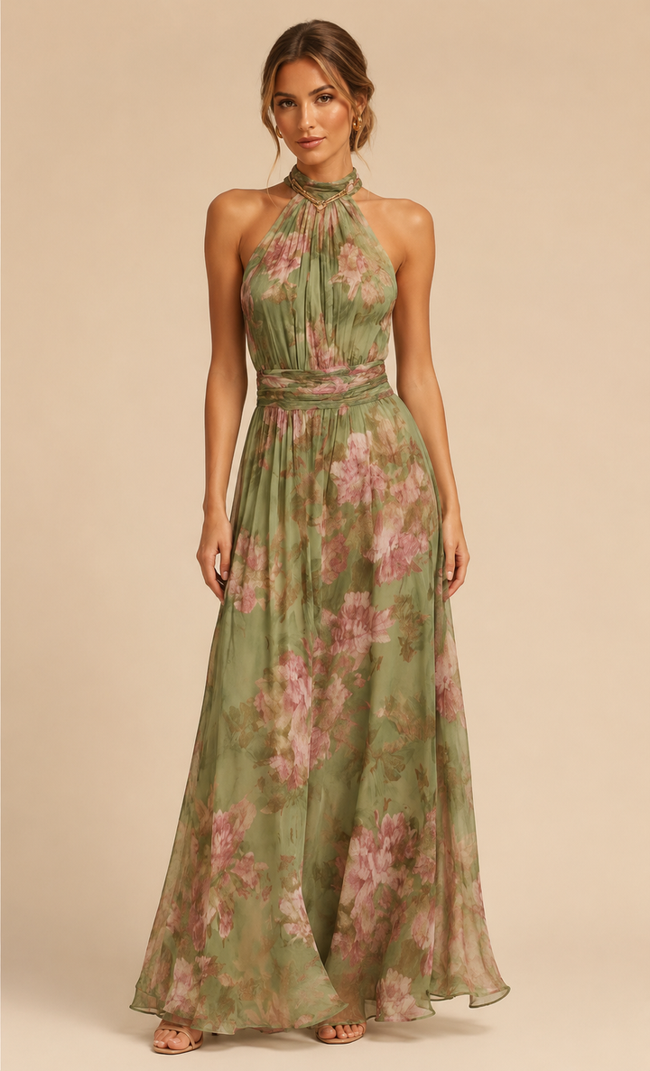 Hilla | Vestido longo floral