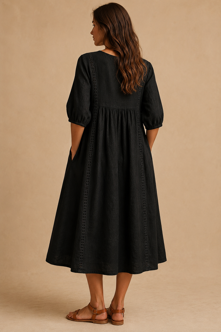 Veera | Vestido midi estilo linho