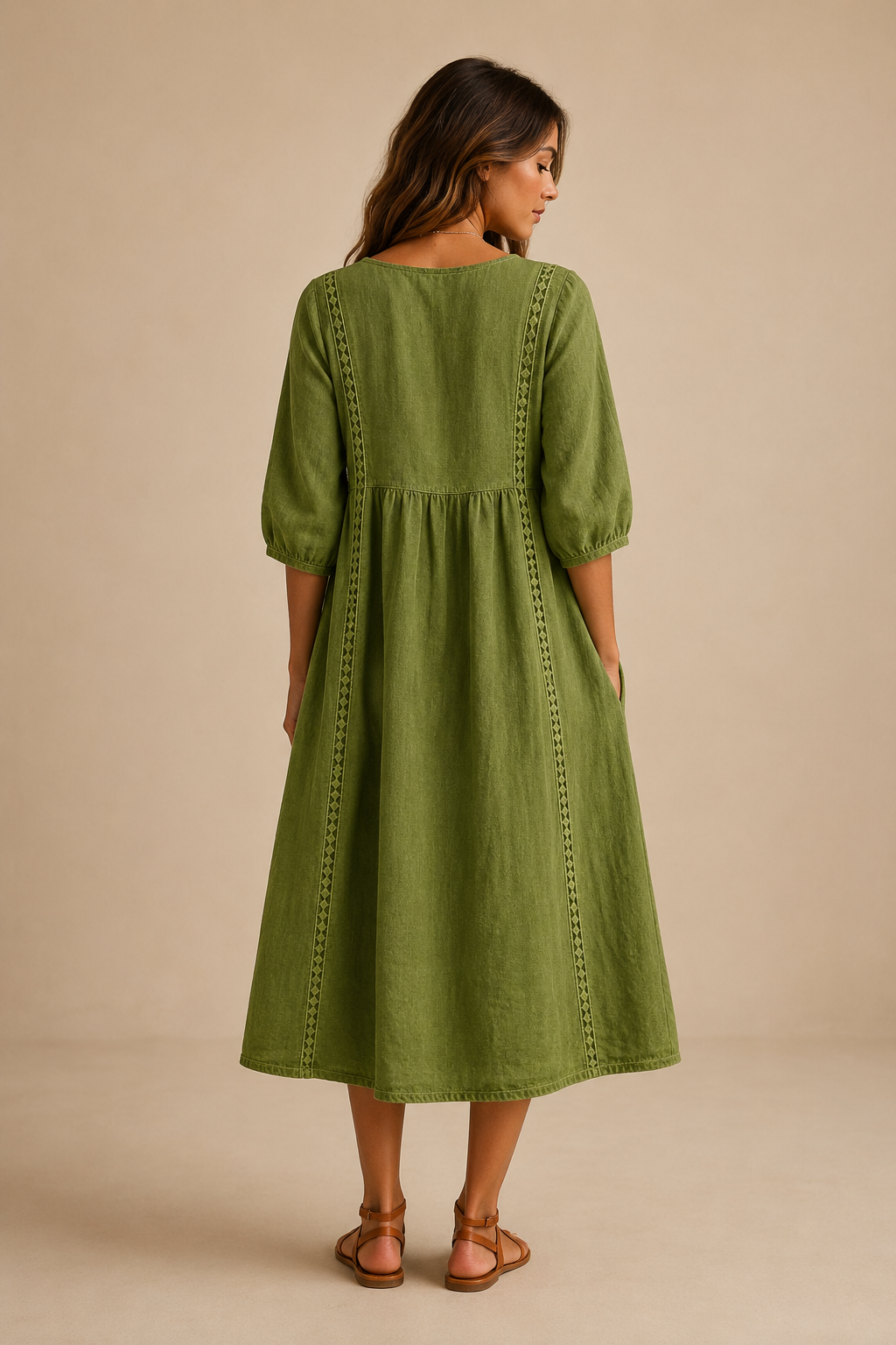 Veera | Vestido midi estilo linho