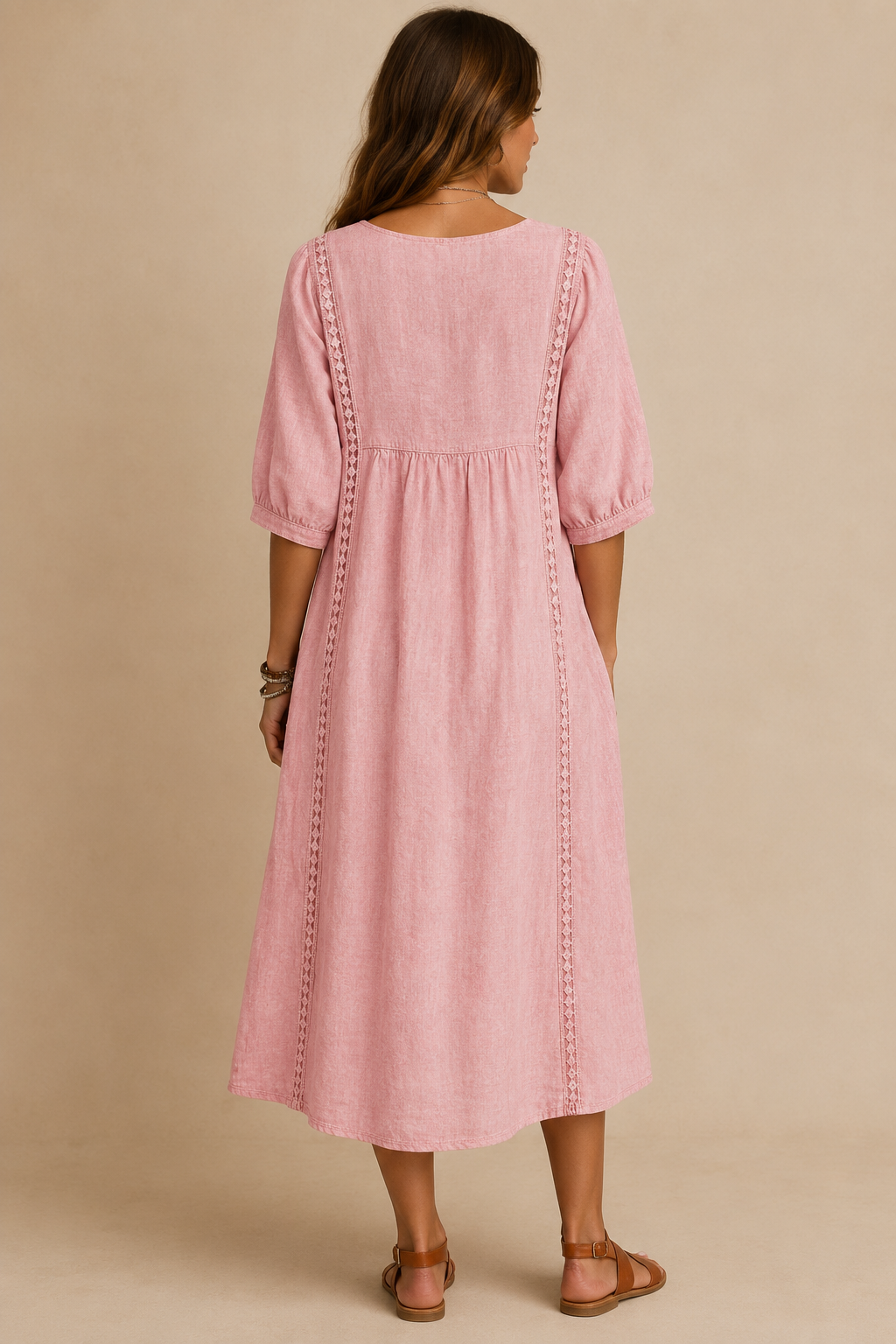 Veera | Vestido midi estilo linho