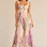 Oriah | Maxi A-linjainen kukkamekko