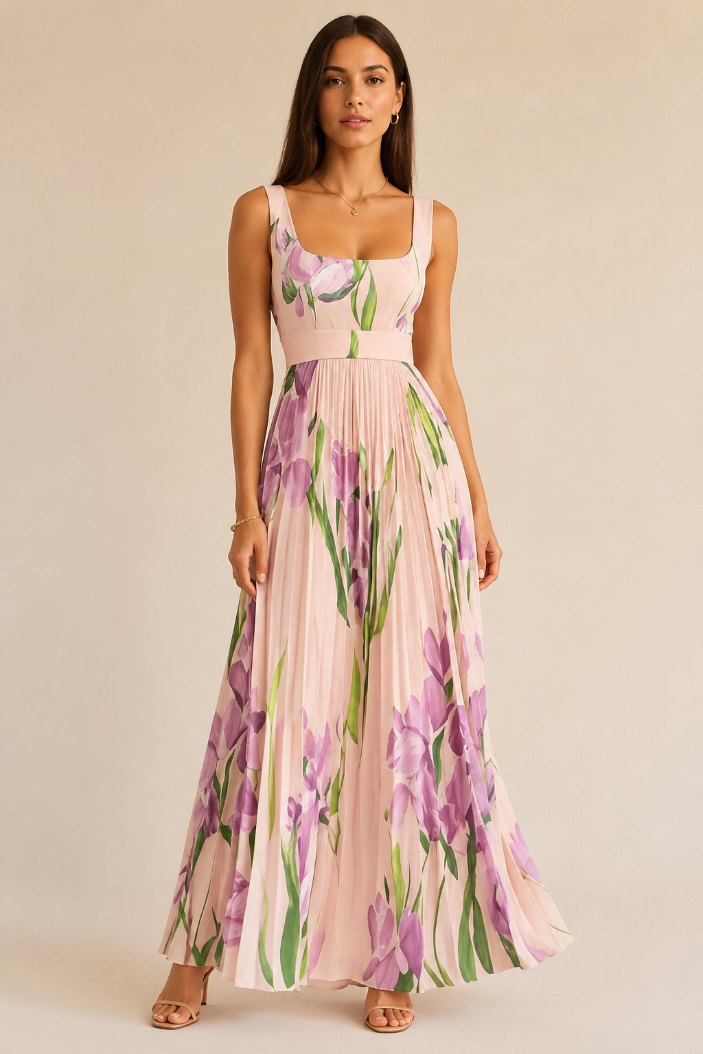 Oriah | Abito Maxi A-Line Floreale