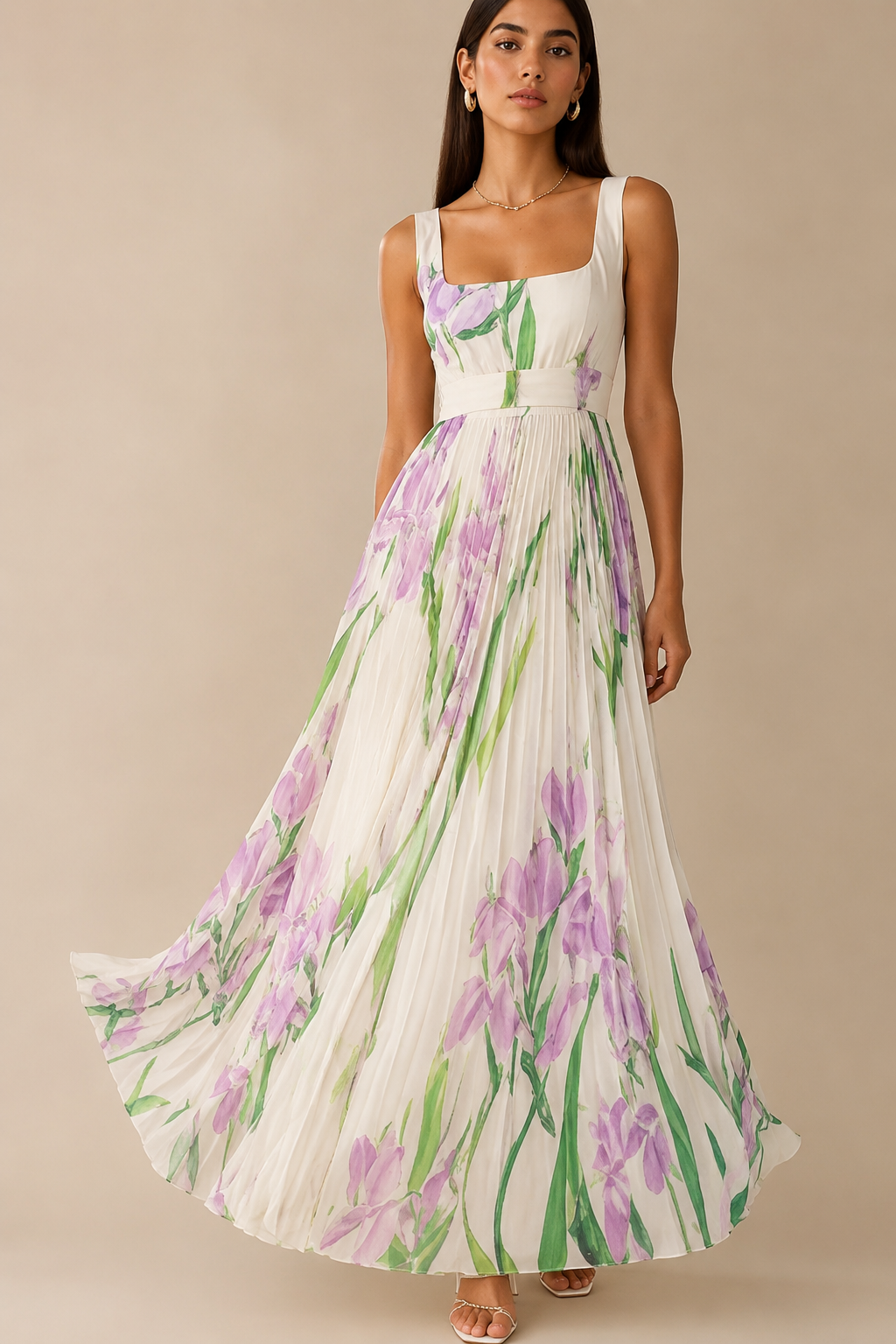 Oriah | Abito Maxi A-Line Floreale