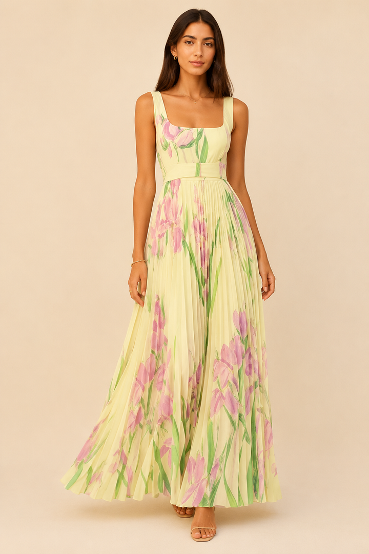 Oriah | Abito Maxi A-Line Floreale