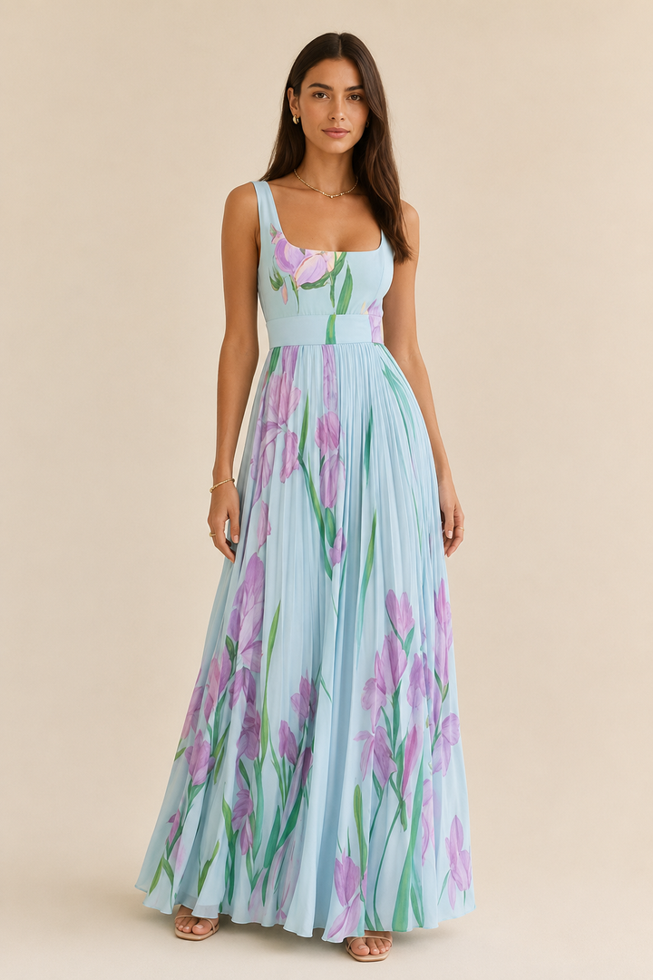 Oriah | Abito Maxi A-Line Floreale