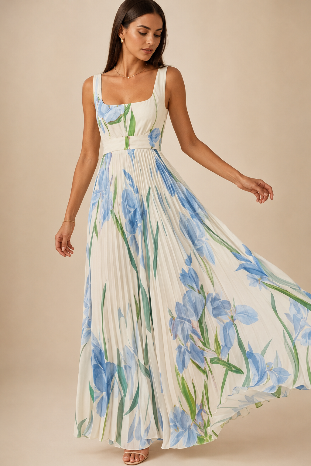 Oriah | Abito Maxi A-Line Floreale
