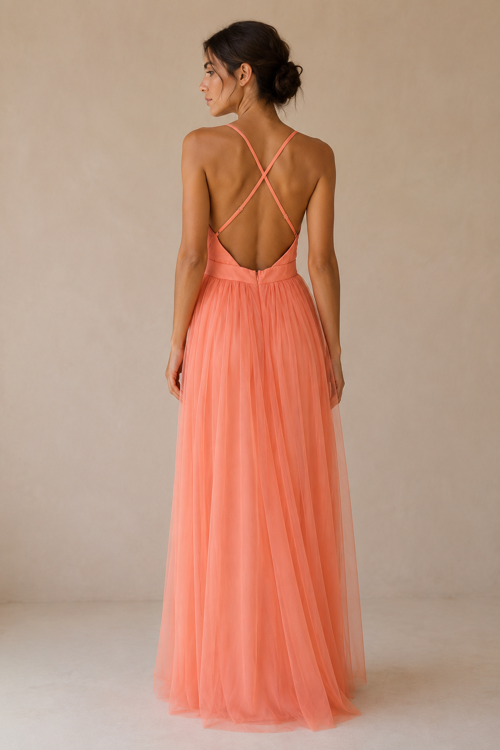 Ginevra | Maxi Abito Luce Corallo